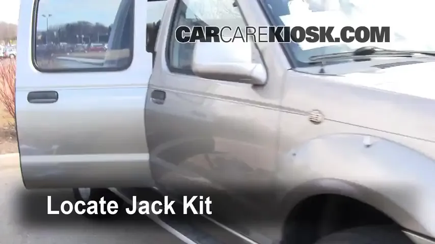 2001 Nissan Frontier SE 3.3L V6 Crew Cab Pickup (4 Door) Tires & Wheels Change a Flat Tire
